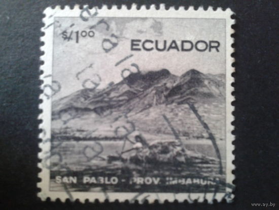 Эквадор 1955 горы, лодка