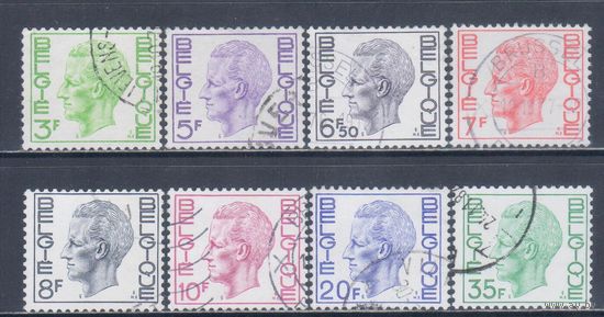 [1692] Бельгия 1971-80. Король Бодуэн. Гашеные марки.