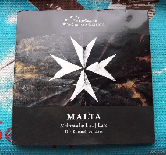 Мальта набор монет 1, 2, 10, 50 центов + Альбом для старых и современных евро монет Мальты.