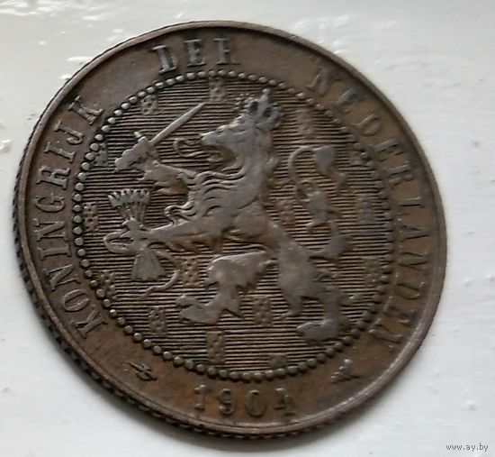 Нидерланды 2.5 цента, 1904 1-12-2