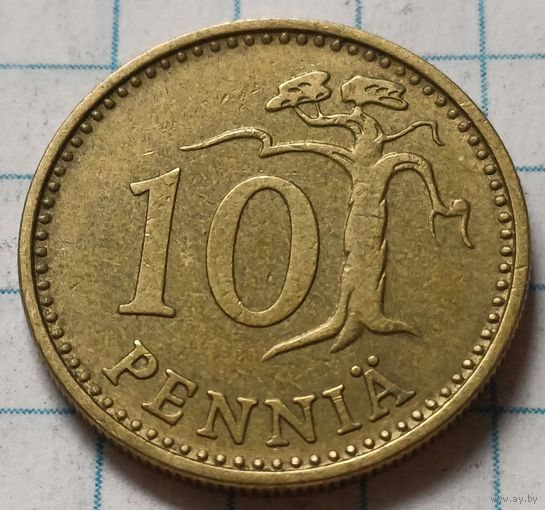 Финляндия 10 пенни, 1965     ( 2-7-7 )
