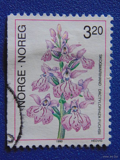 Норвегия 1990 г. Цветы.