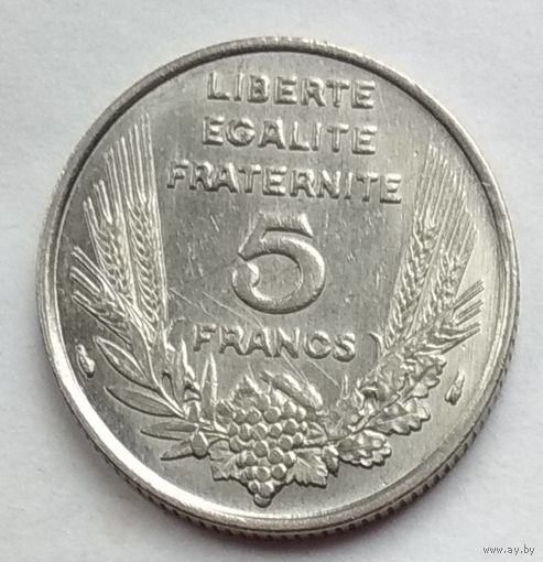 Франция 5 франков 1933 г. Редкая