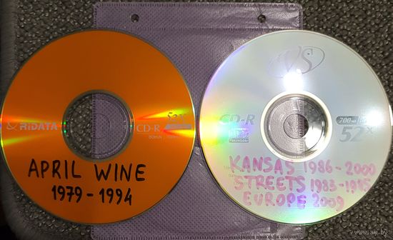 CD MP3 APRIL WINE (1979 - 1994), KANSAS (1986 - 2000), STREETS (1983 - 1985), EUROPE - 2009 - 2 CD