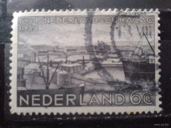 Нидерланды 1934 300 лет присоединения Кюрасао, порт