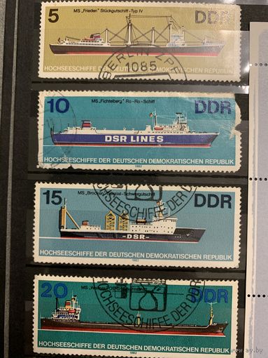 ГДР 1982. Грузовые корабли
