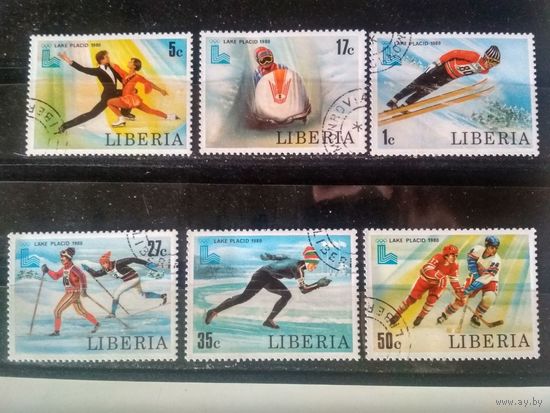 Либерия. Зимняя олимпиада.Лейк Плэсид-80