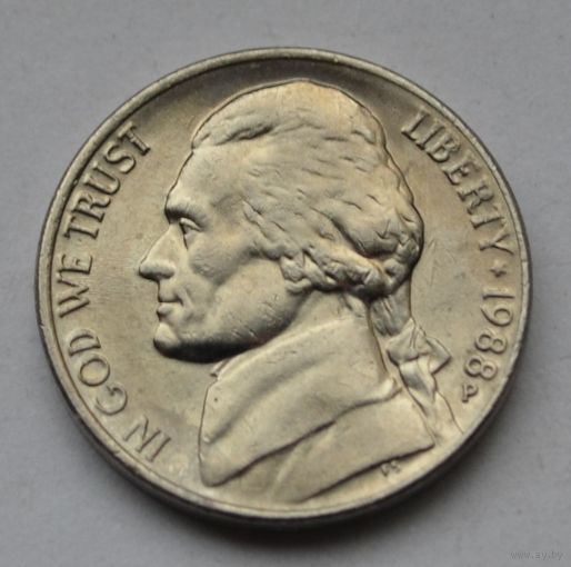 США, 5 центов , 1988 г. Р