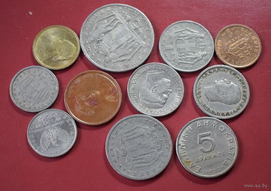 Греция. 11 монет.