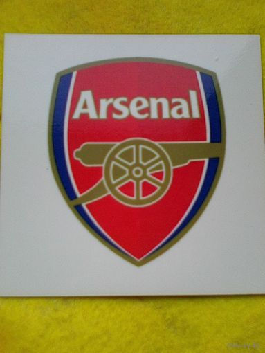 Магнит - Логотип - Футбольный Клуб - "Арсенал" Лондон - Размеры: 10/10 см.