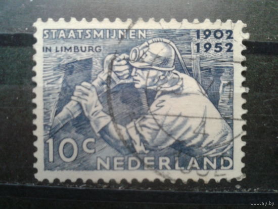 Нидерланды 1952 Шахтер в забое