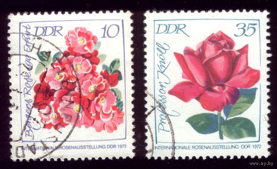 2 марки 1972 год ГДР Цветы 1778,1780