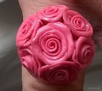 Кольцо ручной работы с розами