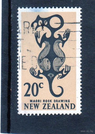 Новая Зеландия. Ми-469. Искусство Маори: Рисунок из Taniwha.1967
