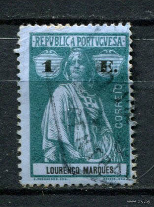 Португальские колонии - Лоренсу-Маркиш - 1914 - Жница 1E - [Mi.132x] - 1 марка. Гашеная.  (Лот 145AT)