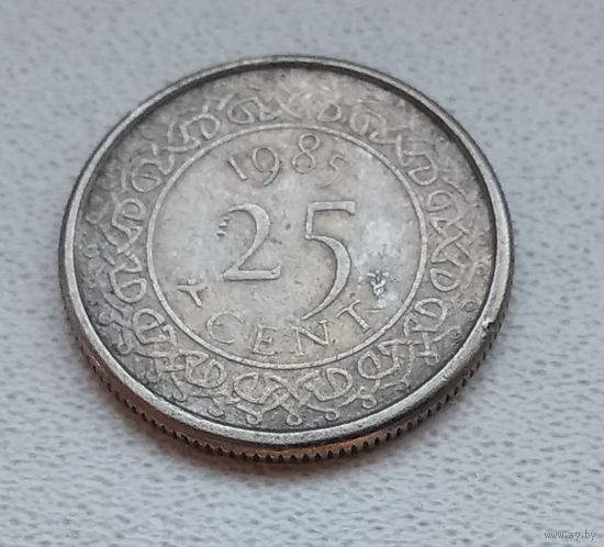 Суринам 25 центов, 1985 6-11-33