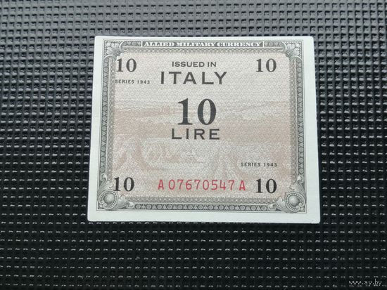 Италия 10 лир 1943 оккупация