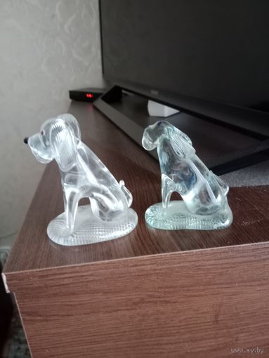 Статуэтки собачки стекло СССР без проблем
