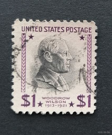 США 1938 Вудро Вильсон (1856-1924), 28-й президент США.