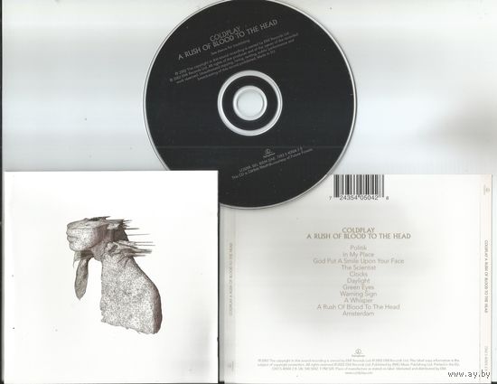 COLDPLAY - A Rush Of Blood To The Head (аудио CD 2002 EUROPE)