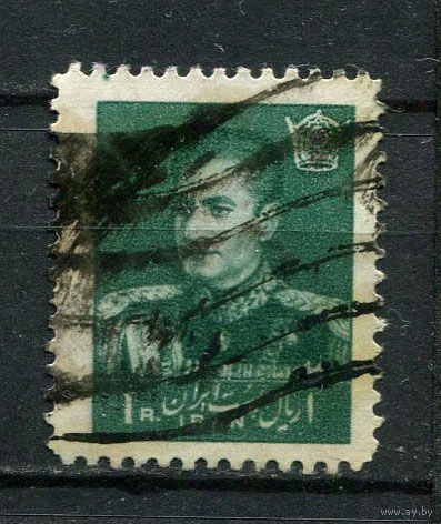 Иран - 1958/1960 - Мохаммад Реза Пехлеви 1R - [Mi.1038] - 1 марка. Гашеная.  (LOT AQ39)