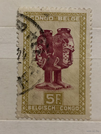 Конго. Бельгийская колония. Статуи