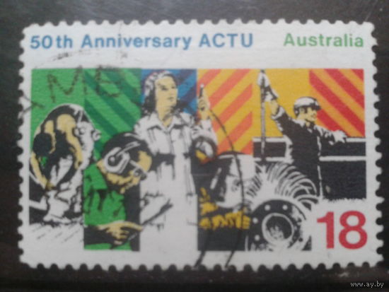 Австралия 1977 50 лет ACTU, работа