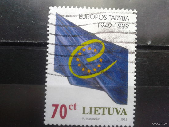 Литва 1999 50 лет Евросоюзу, флаг