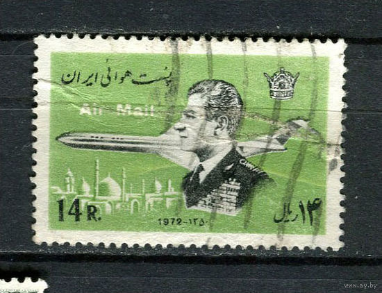 Иран - 1974 - Авиация. Шах Мохаммед Реза Пехлеви 14R - [Mi.1712] - 1 марка. Гашеная.  (LOT AG39)