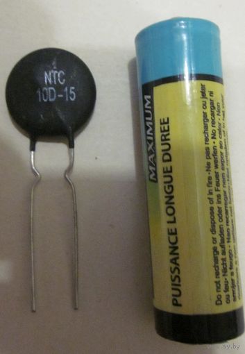 Термистор (терморезистор) NTC 10D-15 (10 Om 5A)