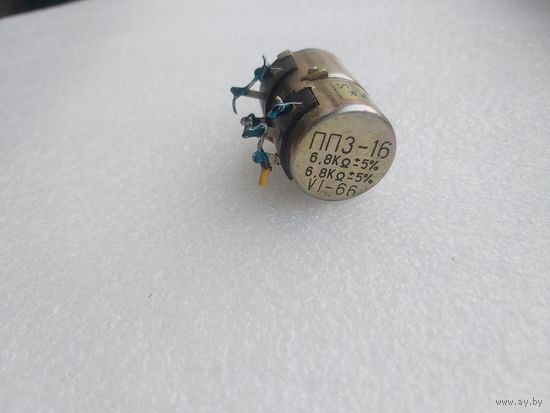 Сдвоенный переменный резистор ПП3-16 6,8 кОм