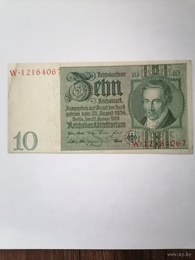 10 марок 1929 года