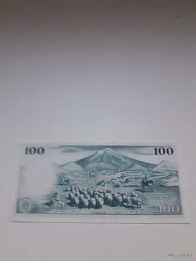 ИСЛАНДИЯ 100 крон 1961 год