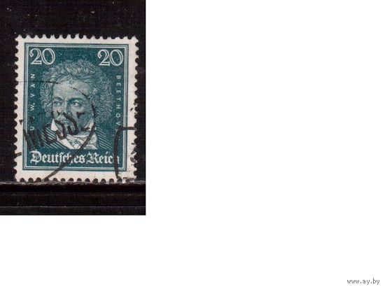 Германия(Рейх)-1926,(Мих.392)   гаш. , Стандарт, Бетховен(2)