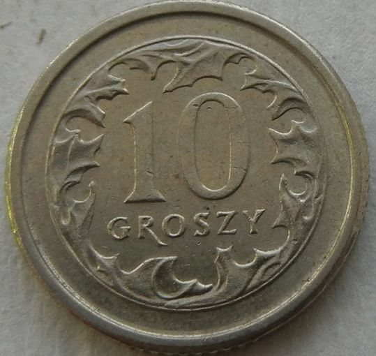 Польша 10 грошей 2000