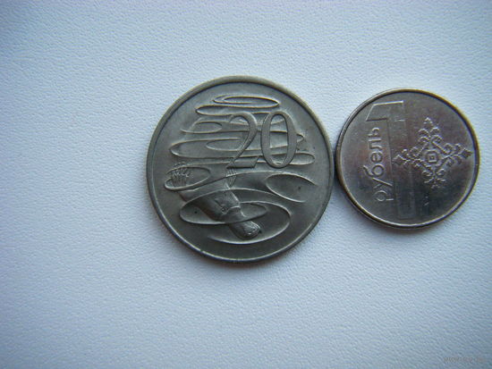Австралия 20 центов 1966г.