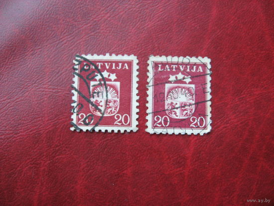 Марка герб 1940 год Латвия