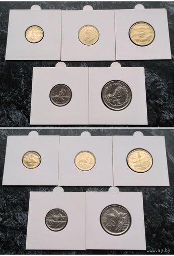 Распродажа с 1 рубля!!! Лесото набор 5 монет (1, 2, 5, 10, 50 лисенте) 1979-1983 гг. UNC