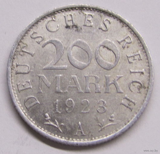 Германия 200 марок 1923 г (А)