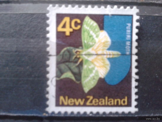 Новая Зеландия 1970 Бабочка 4с