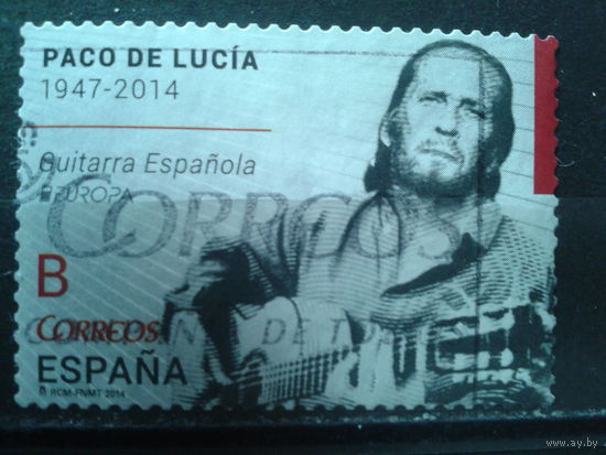 Испания 2014 Европа, муз. инструменты. Гитарист Полная серия Михель-1,7 евро гаш