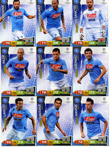 Коллекция PANINI Лига Чемпионов УЕФА 2011-2012. Adrenalyn XL // Napoli // Dzemaili