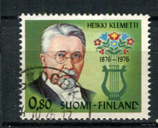 Финляндия - 1976 - 100 лет со дня рождения Хейкки Клеметти - [Mi. 783] - полная серия - 1 марка. Гашеная.  (Лот 156AV)
