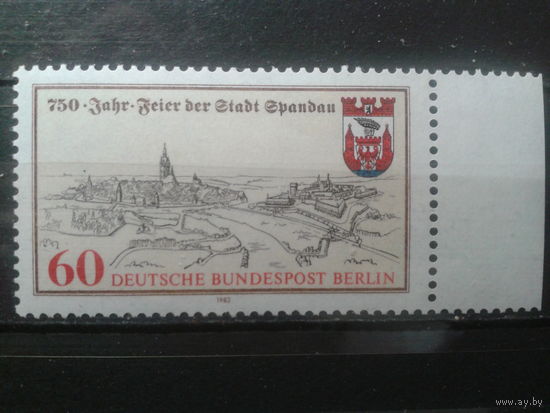 Берлин 1982 750 лет г. Шпандау, герб Михель-1,6 евро