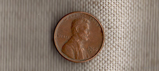 США 1 цент 1969D(Nw)