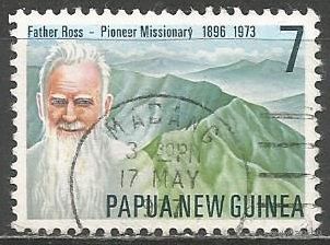 Папуа Новая Гвинея. Миссионер У.Росс. 1976г. Mi#314.