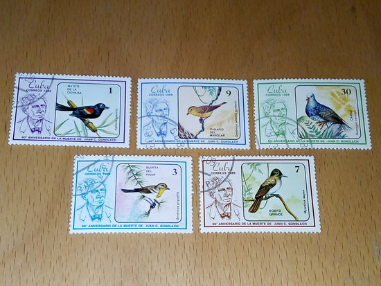 Куба 1986 Фауна Птицы 5 марок