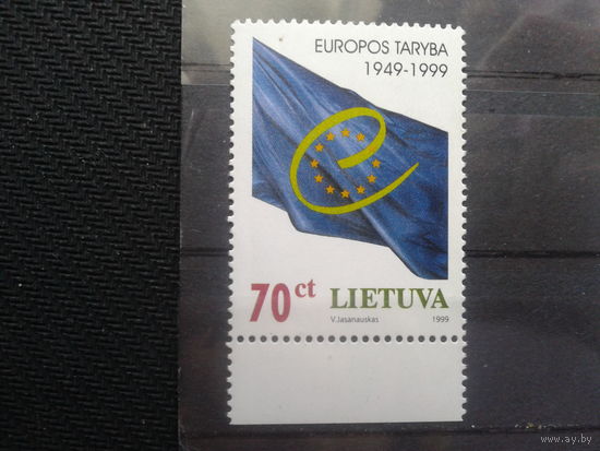 Литва 1999 Флаг Евросоюза, 50 лет** с полем