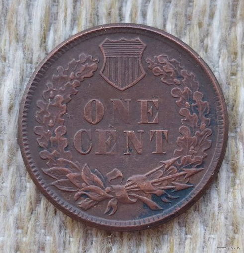США 1 цент 1887 года