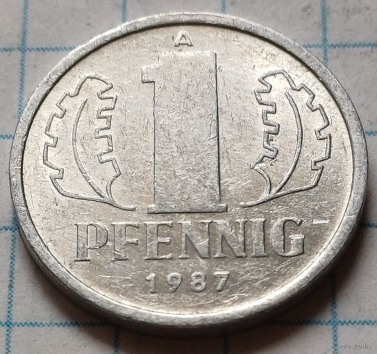 Германия - ГДР 1 пфенниг, 1987     ( 2-3-2 )
